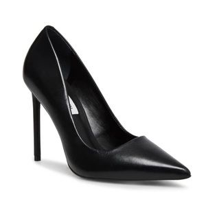 Steve Madden Vala Black Leather Pump 8.5